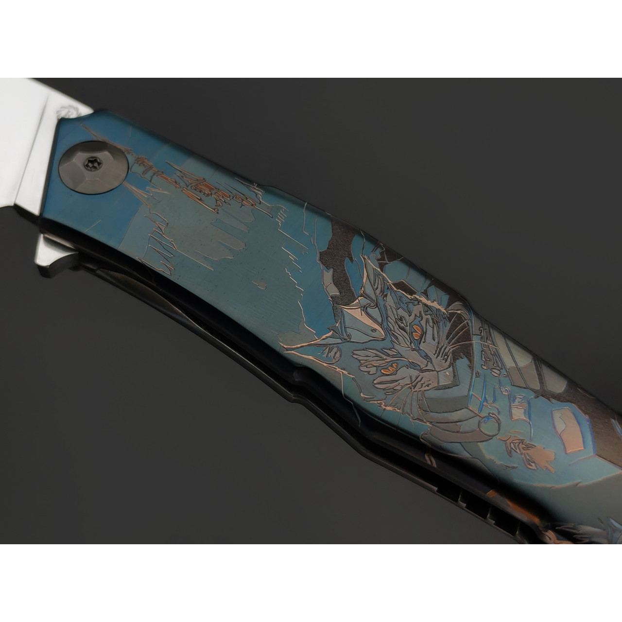 Neyris Knives складной нож Тезис сталь CPM Magnacut, рукоять Titanium, лазерная гравировка