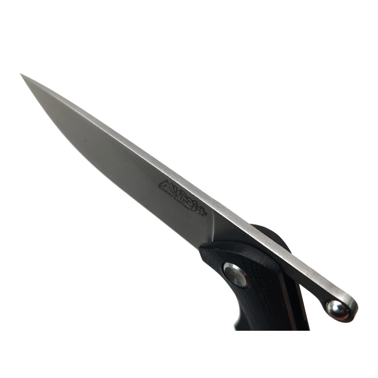 Saro складной фрикционный нож Микрос+ сталь VG-10 sand blast, рукоять G10 black