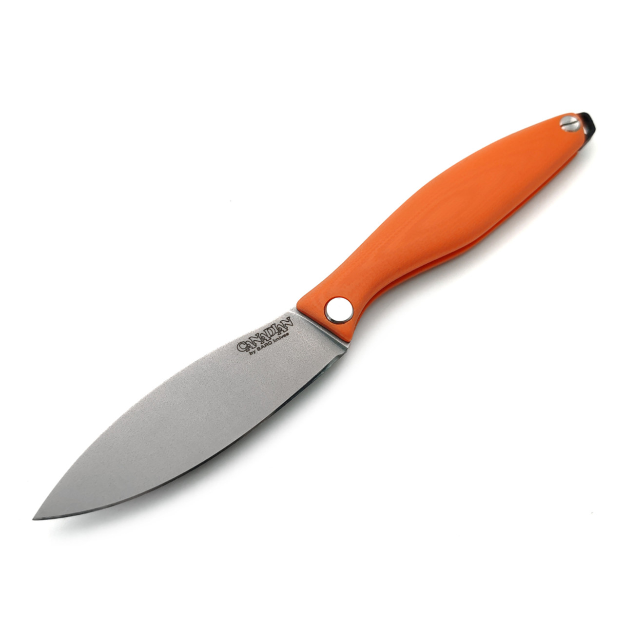Saro складной фрикционный нож Канадец малый сталь VG-10, рукоять G10 orange