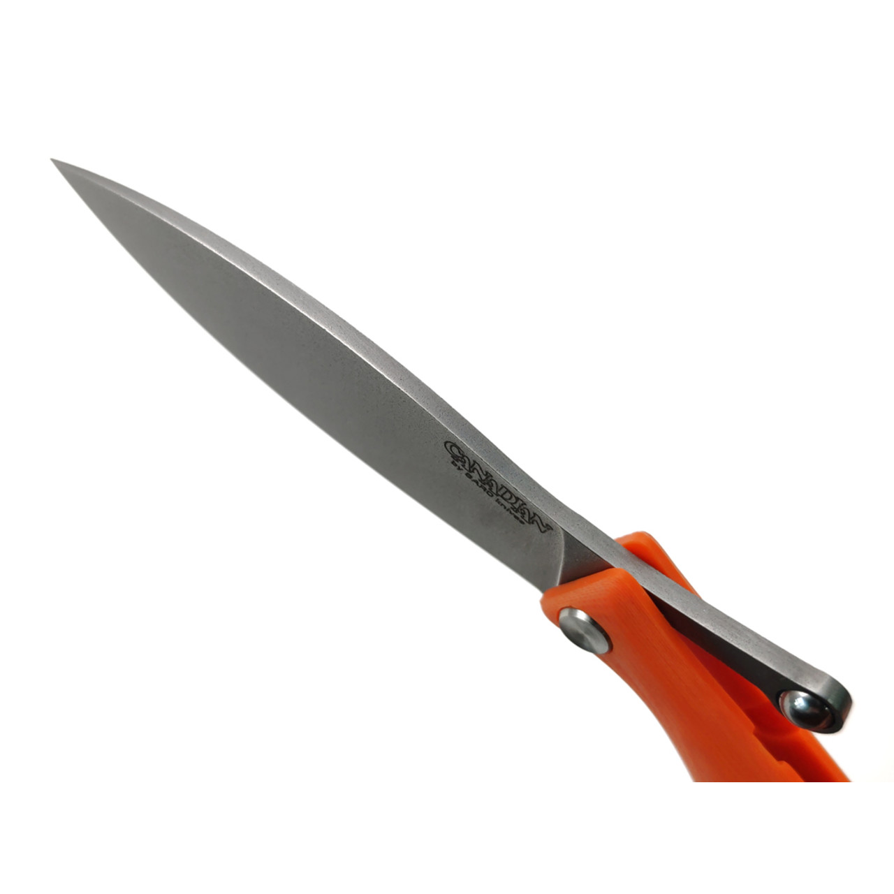 Saro складной фрикционный нож Канадец малый сталь VG-10, рукоять G10 orange