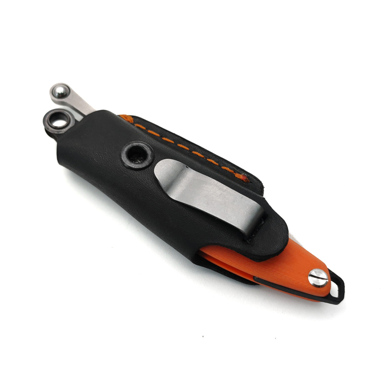 Saro складной фрикционный нож Канадец малый сталь VG-10, рукоять G10 orange
