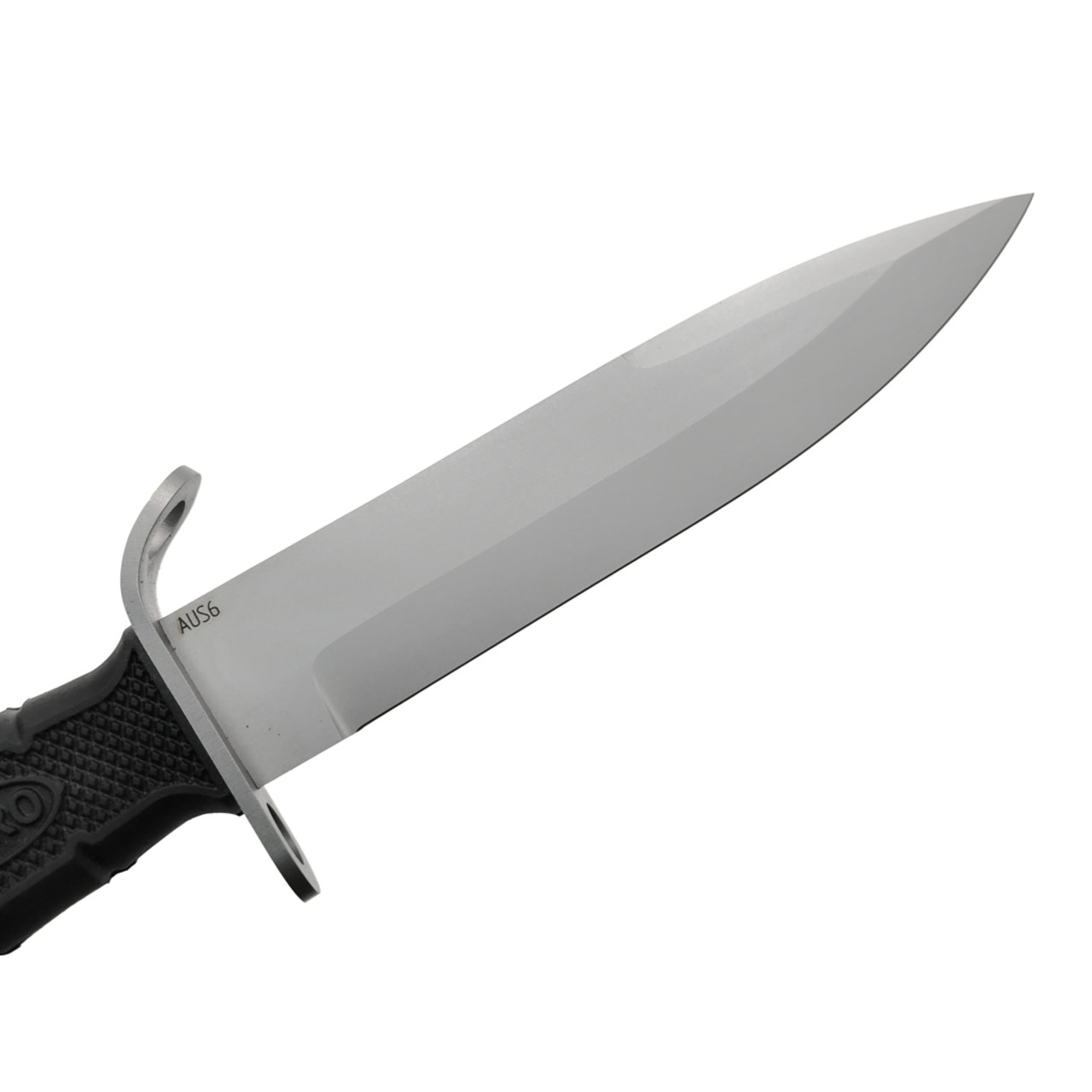 Saro нож 6Х9С сталь Aus-6 bead blast, рукоять резина