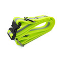 Ошейник Bio-Thane регулируемый reflective neon yellow, черная фурнитура