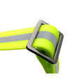 Ошейник Bio-Thane регулируемый reflective neon yellow, черная фурнитура