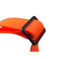 Ошейник Bio-Thane регулируемый safety orange, черная фурнитура