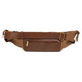 Сумка Hip Bag коричневая, размер M, материал кожа и канвас NK0128 Сумка Hip Bag коричневая, размер M, материал кожа и канвас NK0128