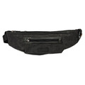 Сумка Hip Bag черно-серая, размер M, материал кожа и канвас NK0127 Сумка Hip Bag черно-серая, размер M, материал кожа и канвас NK0127