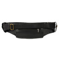 Сумка Hip Bag черно-серая, размер M, материал кожа и канвас NK0127 Сумка Hip Bag черно-серая, размер M, материал кожа и канвас NK0127
