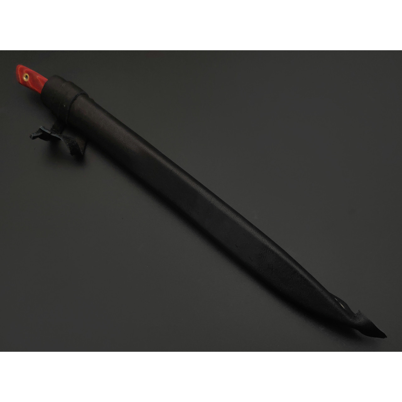 Kappush Knife нож Шип КМ041 сталь 440C стоунвош, рукоять Стаб. Кап клена красный