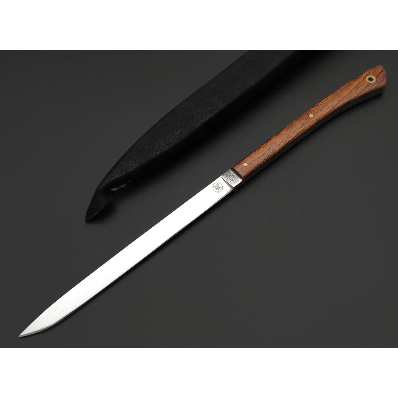 Kappush Knife нож Шип КМ043 сталь N690 полировка, рукоять Дерево айронвуд