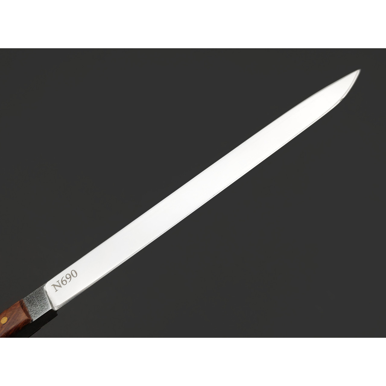 Kappush Knife нож Шип КМ043 сталь N690 полировка, рукоять Дерево айронвуд