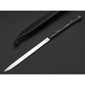 Kappush Knife нож Шип КМ050 сталь 440C стоунвош, рукоять Стаб. Кап клена красный