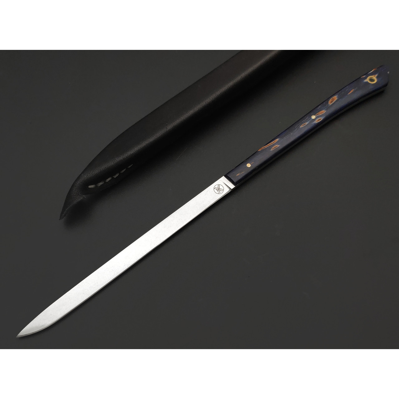 Kappush Knife нож Шип КМ050 сталь 440C стоунвош, рукоять Стаб. Кап клена красный