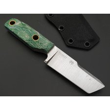 Мастерская Муравей нож Термит "НожиMAN" сталь Х12МФ, рукоять Micarta labyrinth green & white, латунь