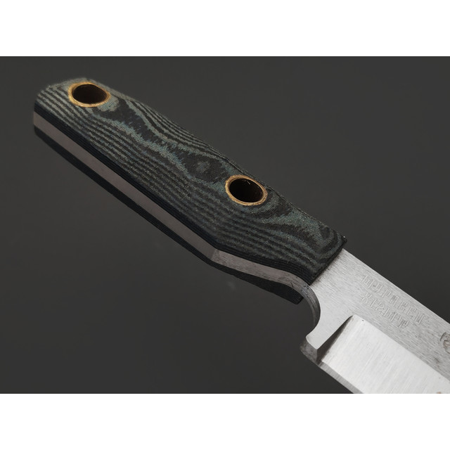 Мастерская Муравей нож Муравей "НожиMAN" сталь Х12МФ, рукоять Micarta black & blue, латунь