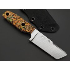 Мастерская Муравей нож Термит "НожиMAN" сталь Х12МФ, рукоять Micarta neon fire flow, латунь