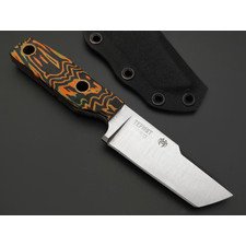 Мастерская Муравей нож Термит "НожиMAN" сталь Х12МФ, рукоять Micarta neon fire graffiti, латунь