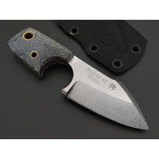 Мастерская Муравей нож Фиксик НД "НожиMAN" сталь Х12МФ, рукоять Micarta labyrinth grey, латунь