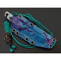 Волчий Век нож скелетный Тантоид Custom Octopus сталь N690 WA худ. травление, рукоять сталь Волчий Век нож скелетный Тантоид Custom Octopus сталь N690 WA худ. травление, рукоять сталь