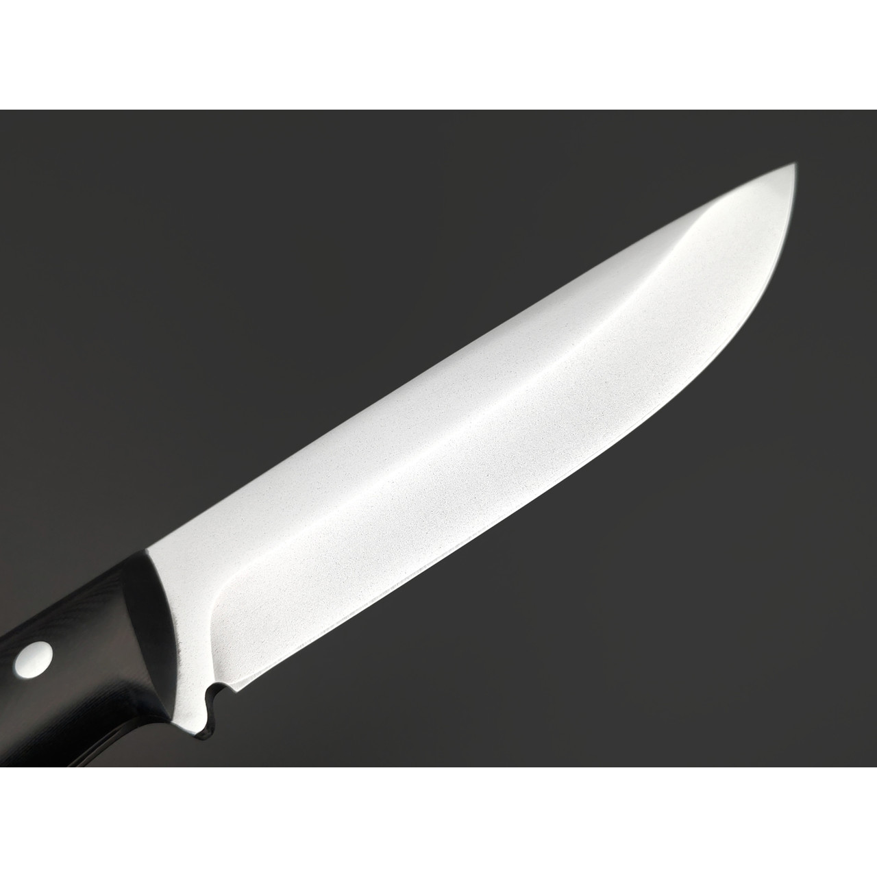 Платонов Д.Г. нож кованый Тигр ЦМ сталь Х12МФ, рукоять G10 black