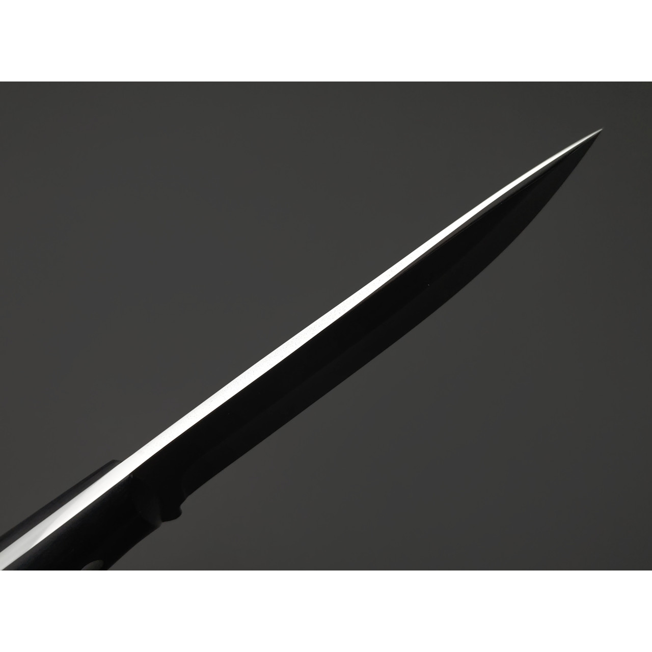 Платонов Д.Г. нож кованый Тигр ЦМ сталь Х12МФ, рукоять G10 black