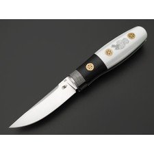 Reptilian складной нож Лесовик-02 Limited сталь D2 satin, рукоять G10 white & black