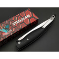 Steelclaw складной нож Наваха-02 сталь D2 satin, спуски линза, рукоять G10 black