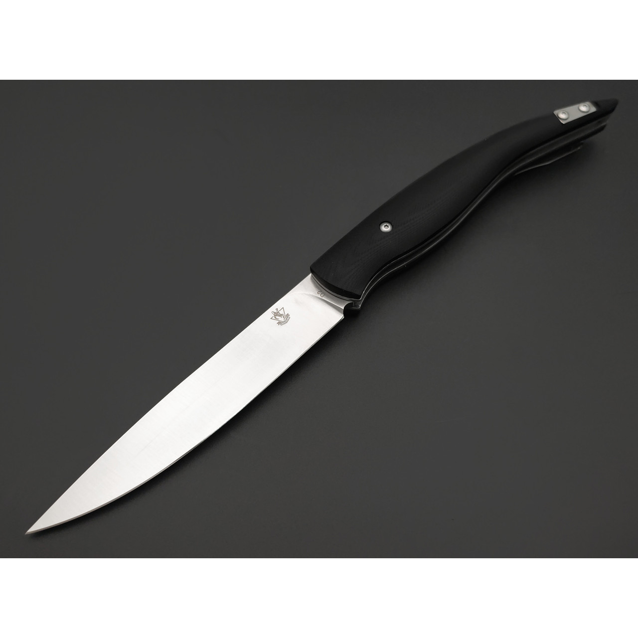 Steelclaw складной нож Наваха-02 сталь D2 satin, спуски линза, рукоять G10 black