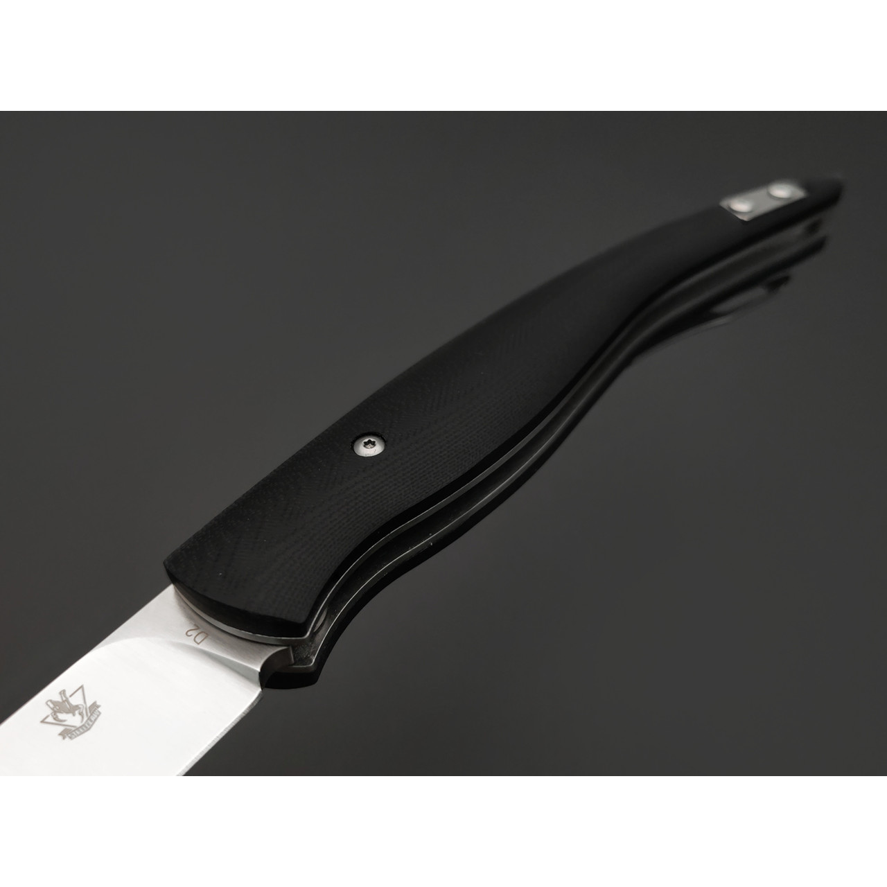 Steelclaw складной нож Наваха-02 сталь D2 satin, спуски линза, рукоять G10 black