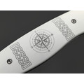 Steelclaw складной нож Поиск-01 сталь VG-10 satin, рукоять G10 white