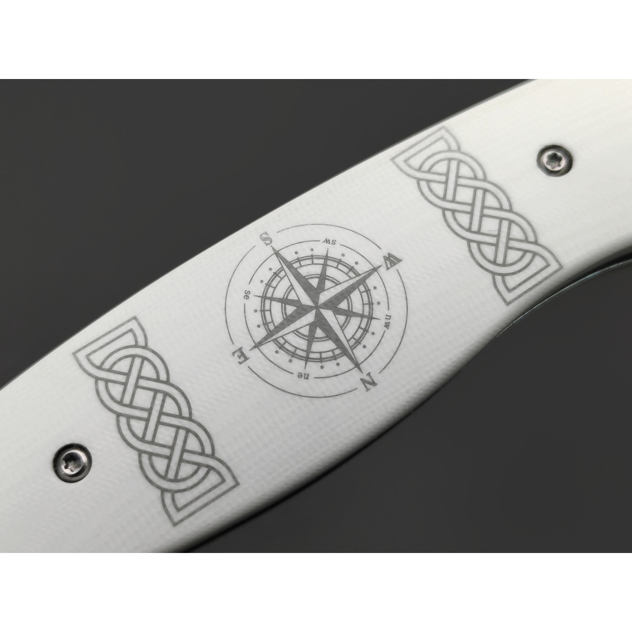 Steelclaw складной нож Поиск-01 сталь VG-10 satin, рукоять G10 white