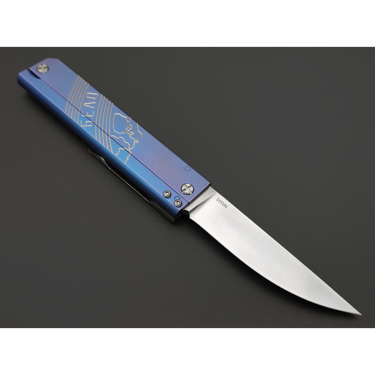 Steelclaw складной нож Беломор-03 сталь S35VN satin, рукоять Титан