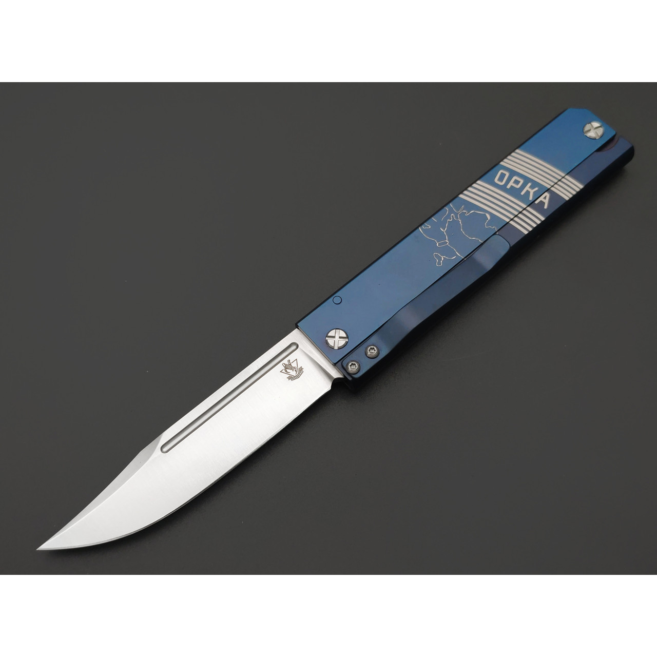 Steelclaw складной нож Беломор-04 сталь VG-10 satin, рукоять Сталь, синий