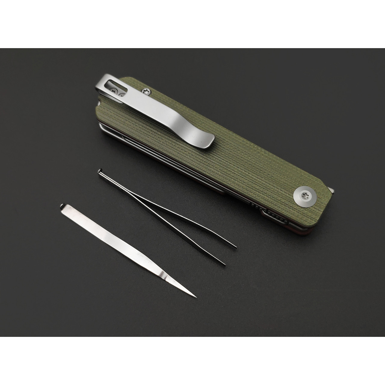 Civivi нож складной Sendy C21004B-1 сталь Nitro-V satin, рукоять G10 green & red milled