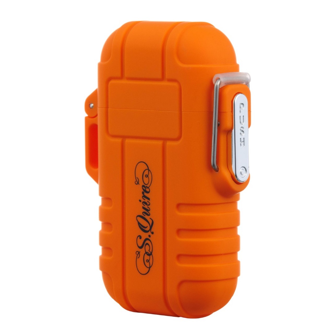 S.Quire зажигалка газовая турбо FL012-Orange водонепроницаемая, оранжевая