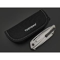 TuoTown складной нож RT-Stinger TRS-NS сталь T14N стоунвош, рукоять Titanium TC4 grey