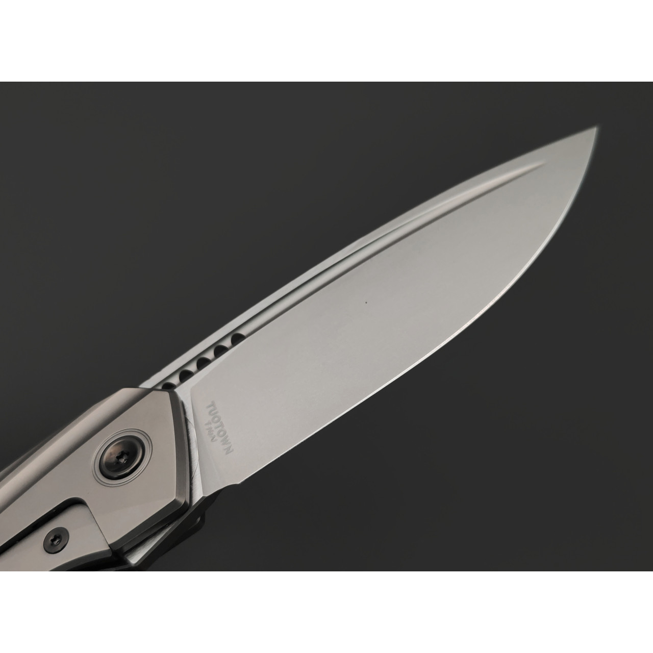 TuoTown складной нож RT-Stinger TRS-NS сталь T14N стоунвош, рукоять Titanium TC4 grey