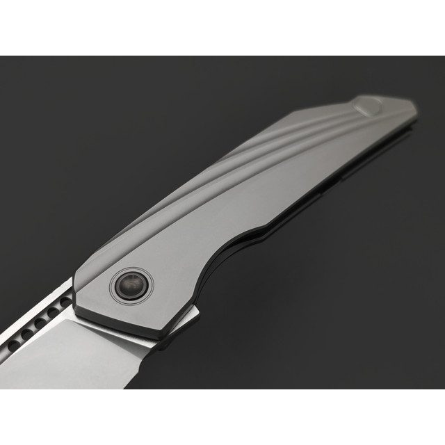 TuoTown складной нож RT-Stinger TRS-NS сталь T14N стоунвош, рукоять Titanium TC4 grey