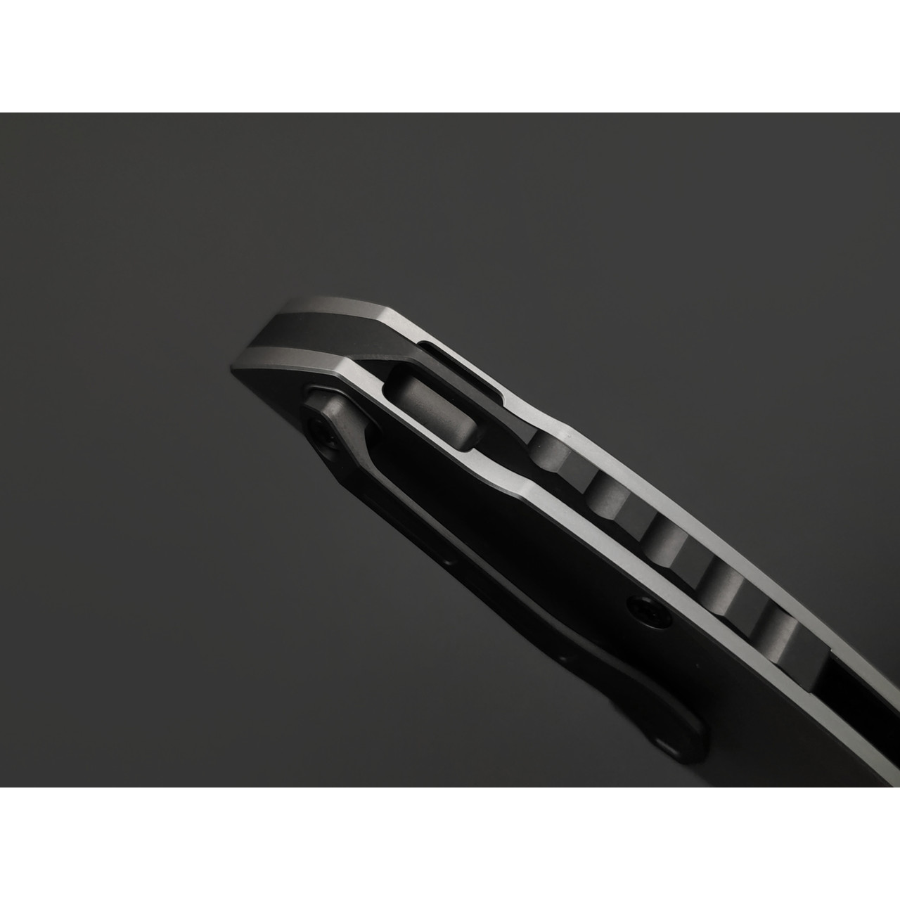 TuoTown складной нож Krotos TKT-NS сталь T14N стоунвош, рукоять Titanium TC4 grey