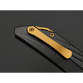 TuoTown складной нож RT-Stinger TRS-NDG сталь T14N Gold PVD, рукоять Crystal Ti DLC black