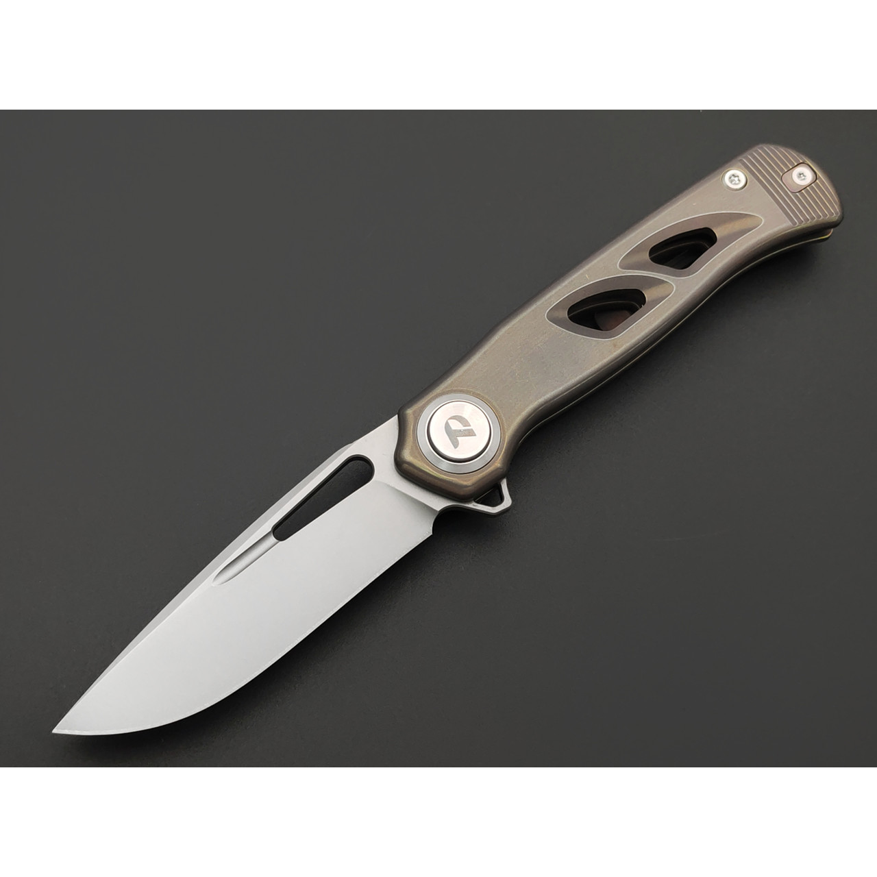 Dr.Tech складной нож Specter D4260BR сталь M390, рукоять Titanium TC4 bronze