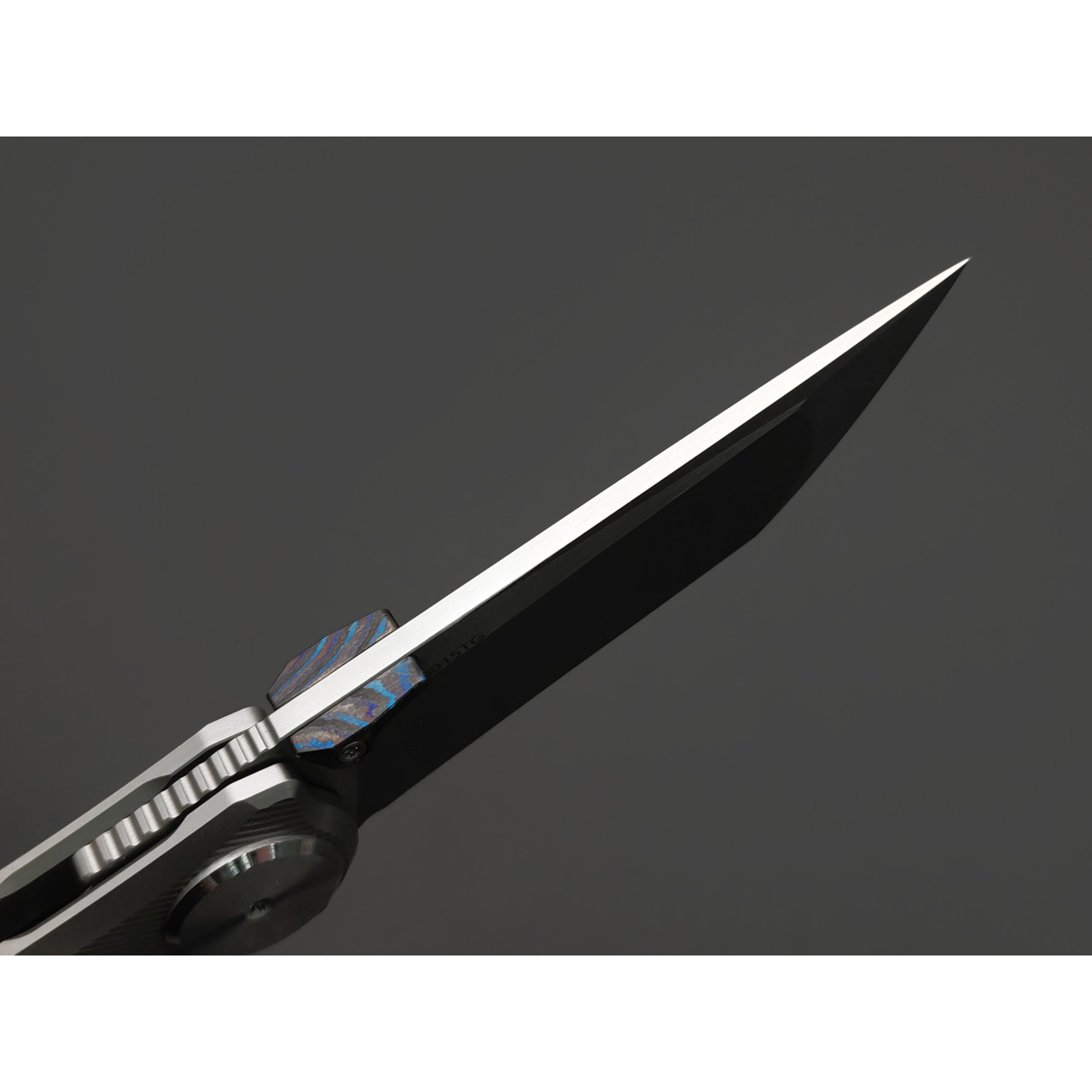 Dr.Tech складной нож Pulsar D3915TG сталь M390, рукоять Titanium TC4 gray