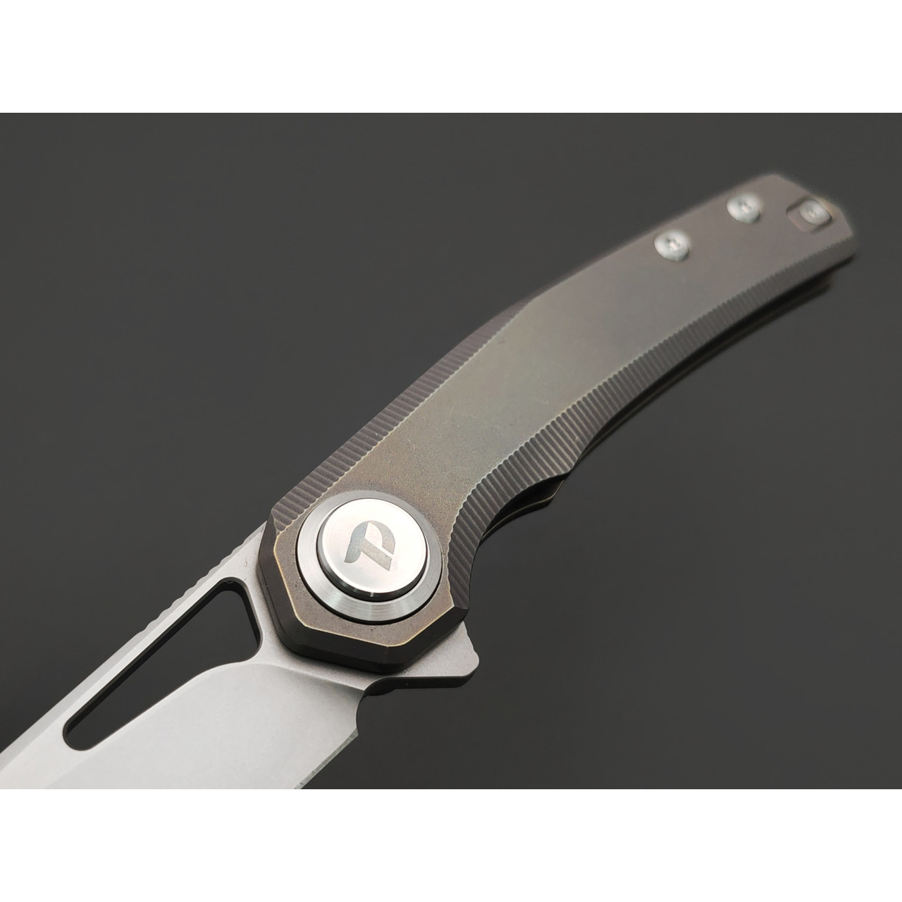 Dr.Tech складной нож Ondin Neo D4281BR сталь M390, рукоять Titanium TC4 bronze