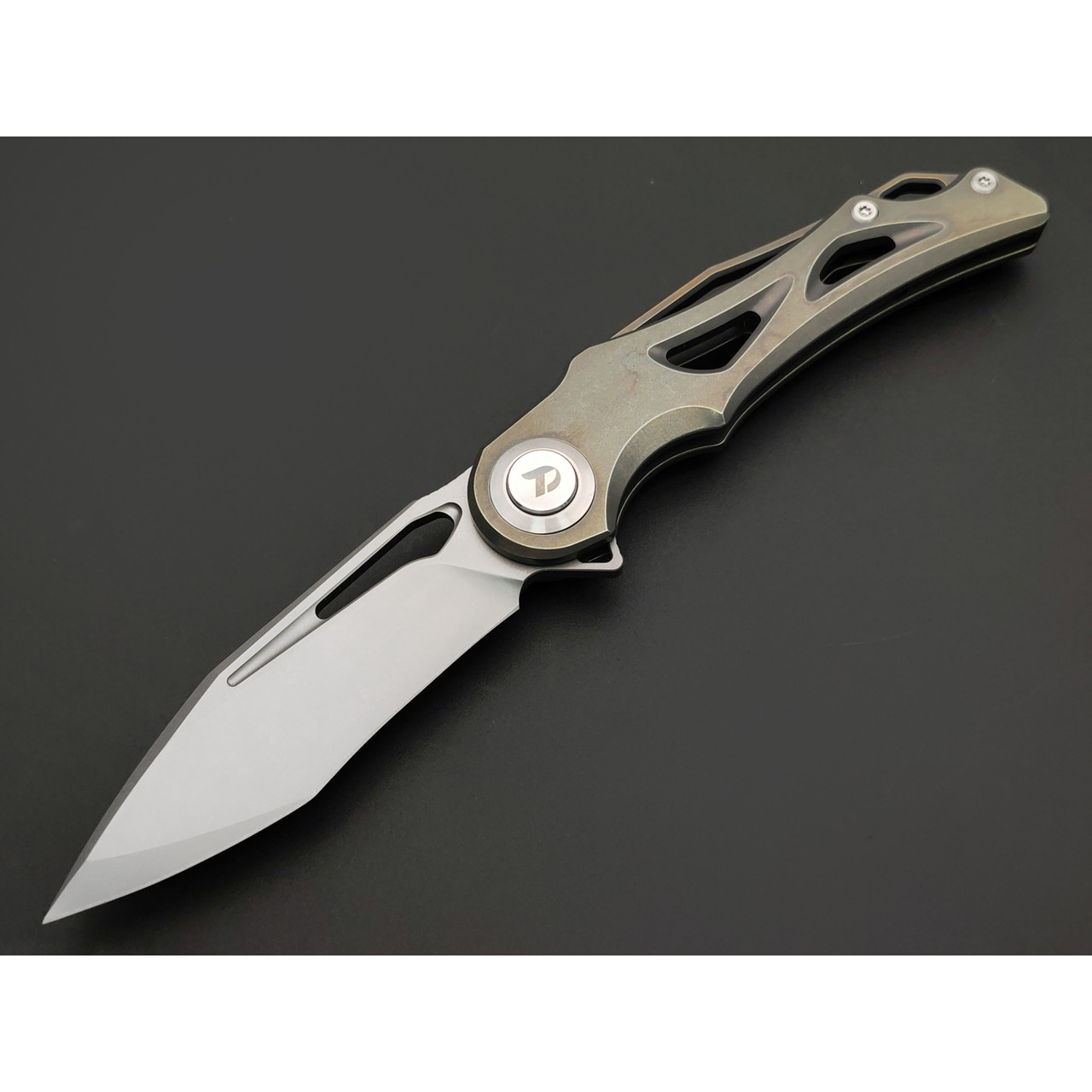 Dr.Tech складной нож Drifter D3665BR сталь M390, рукоять Titanium TC4 bronze