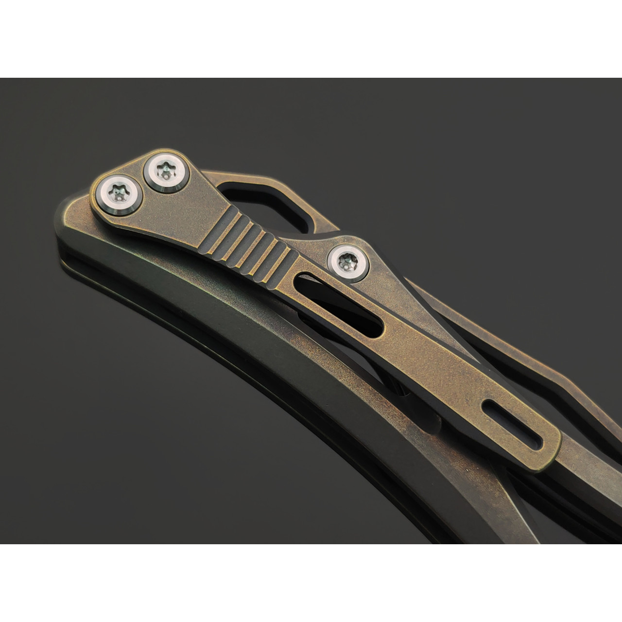 Dr.Tech складной нож Drifter D3665BR сталь M390, рукоять Titanium TC4 bronze