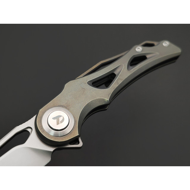 Dr.Tech складной нож Drifter D3665BR сталь M390, рукоять Titanium TC4 bronze