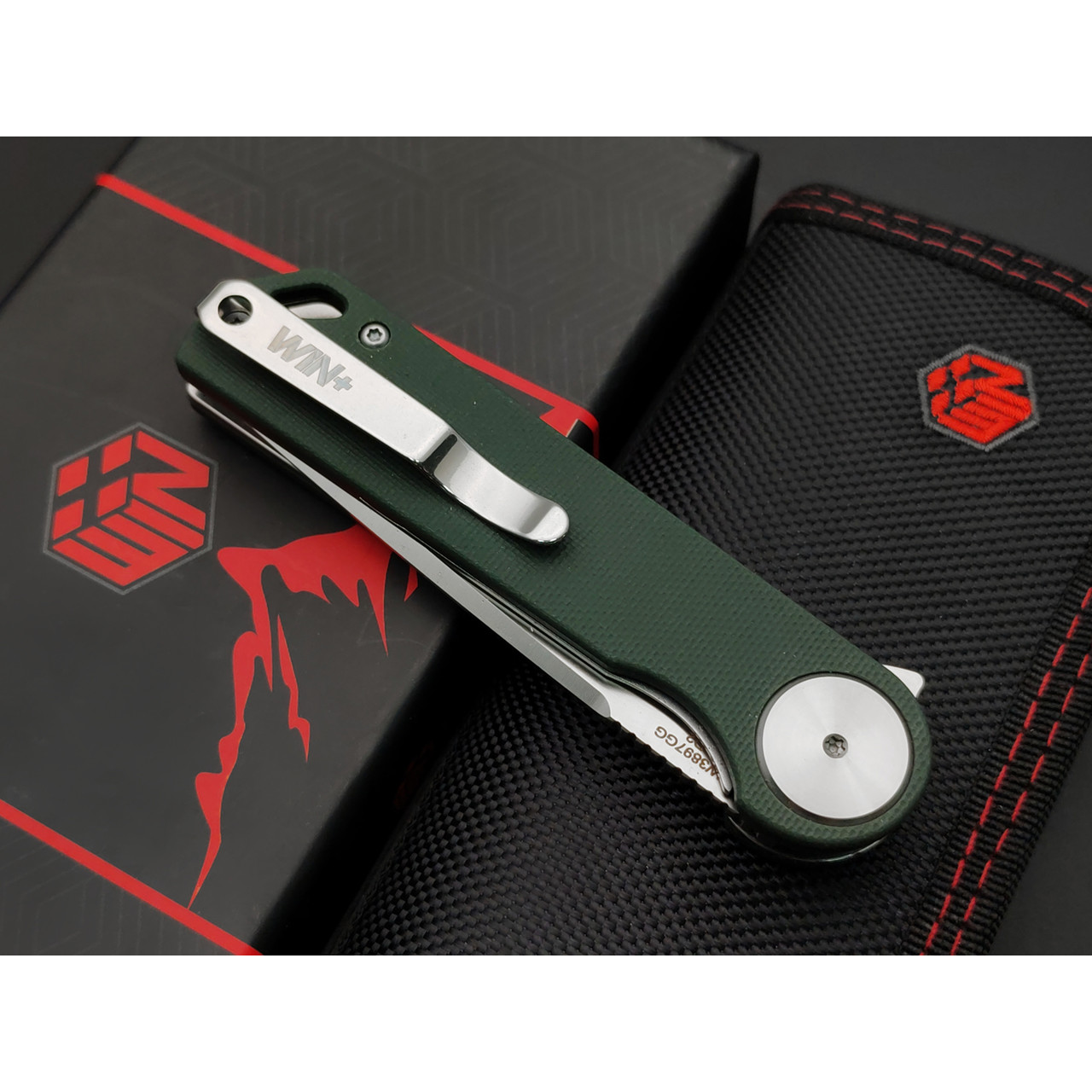 WIN+ by Dr.Tech складной нож Argus W3897GG сталь D2, рукоять G10 green