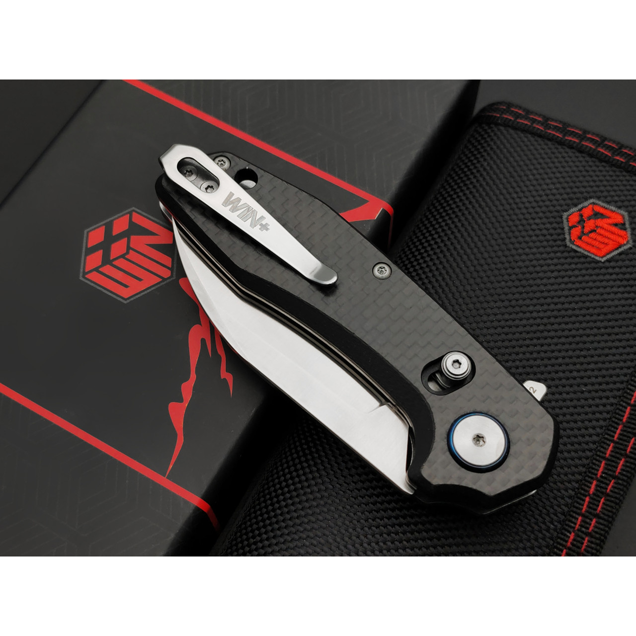 WIN+ by Dr.Tech складной нож Martel W3435CF сталь D2, рукоять Carbon Fiber black