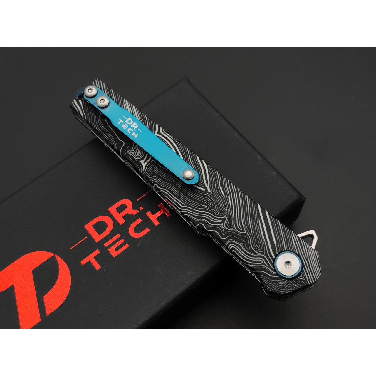 Dr.Tech складной нож Metros D3395Z сталь D2, рукоять G10 zebra