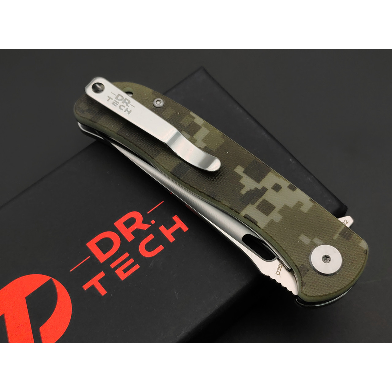 Dr.Tech складной нож Ruby D3898GC сталь D2, рукоять G10 camo